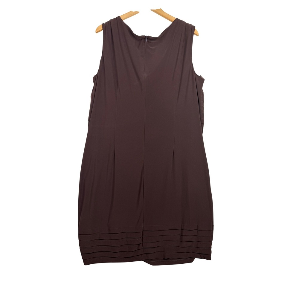 New Julian Taylor‎ Sleeveless Dress size 18W Brown - Picture 4 of 6